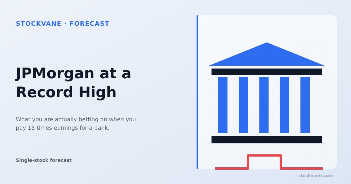 Classical bank columns with an interest rate path stepping down beside them