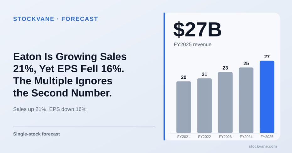 Eaton revenue, by fiscal year
